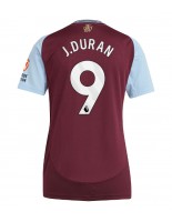 Aston Villa Jhon Duran #9 Domácí Dres pro Dámské 2024-25 Krátký Rukáv